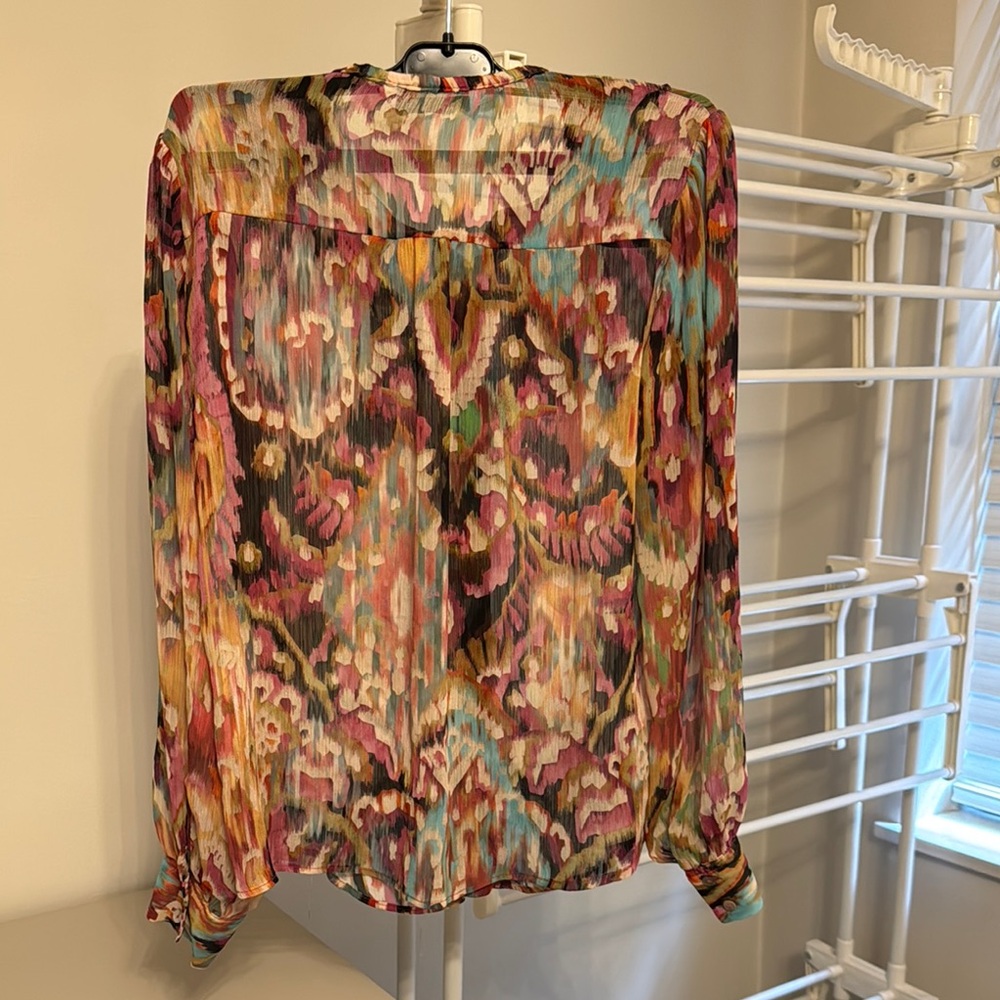 Colorful Patterned Women's Top - Picture 2 of 4